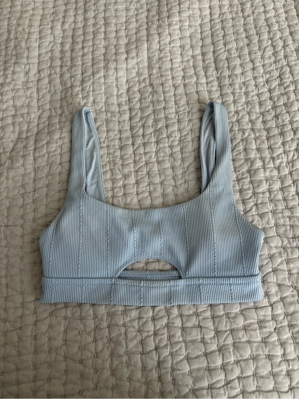 Aerie Ribbed Scoop Cutout Bikini Top